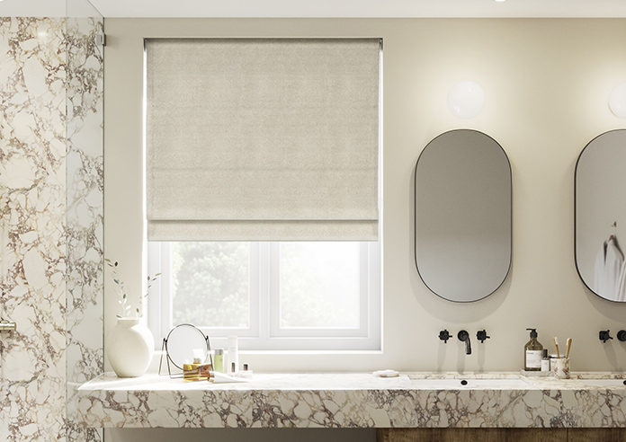 William Morris At Home Lodden Embroidery, Chalk - Twist&Fit Roman Blind - Image 3